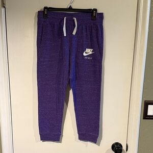 Nike Purple Women’s Joggers with White Logo